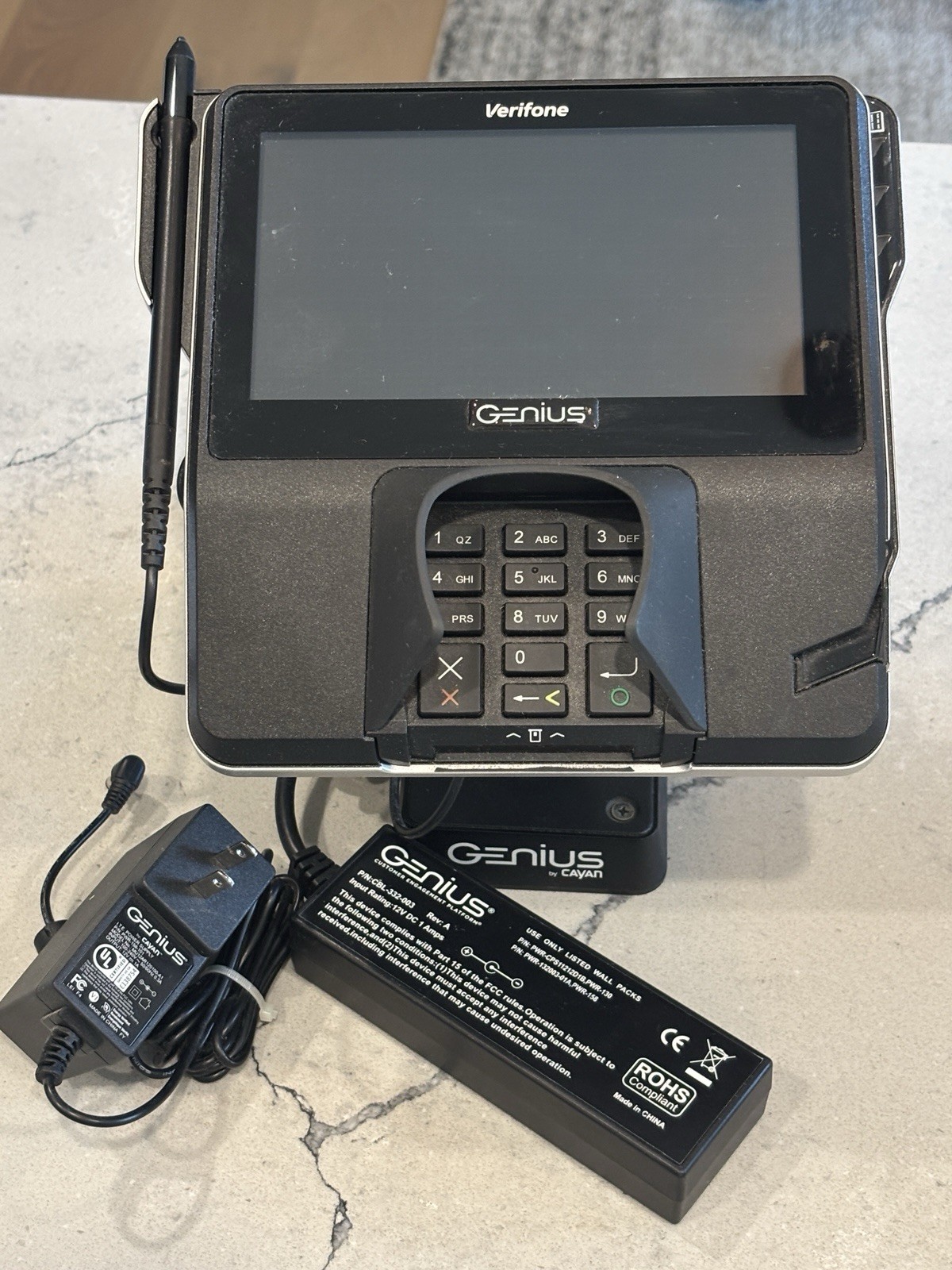 Verifone MX925 Genius Customer Engagement POS Payment Terminal ~ Tested Works