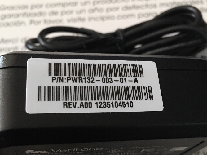 Lot Of(10)NEW! Verifone 12V Power Supply AU1121206U P/N PWR132-003-01-A