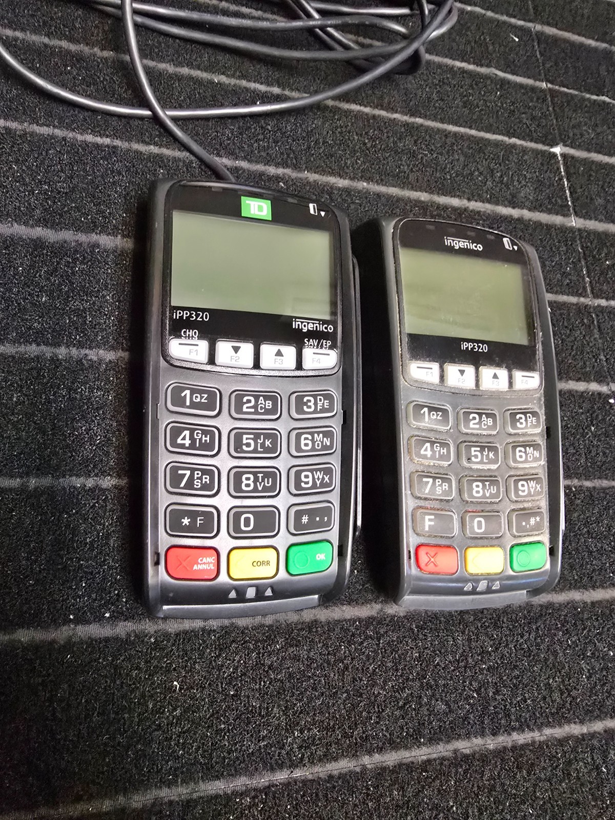 Lot of 2 Ingenico iPP320 openedge Credit Debit Card Reader POS IPP320-01T1358A