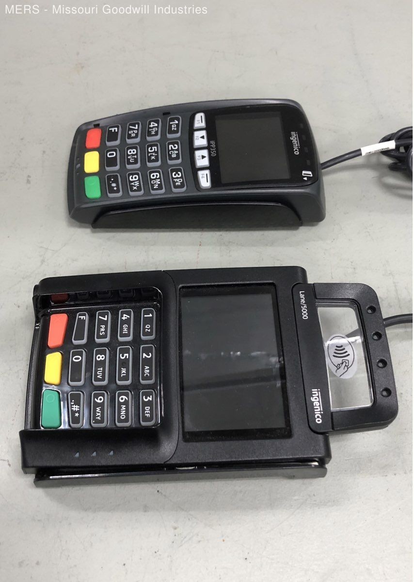 Ingenico iPP350 & Lane/5000 Payment Terminals 2 Piece Lot Untested