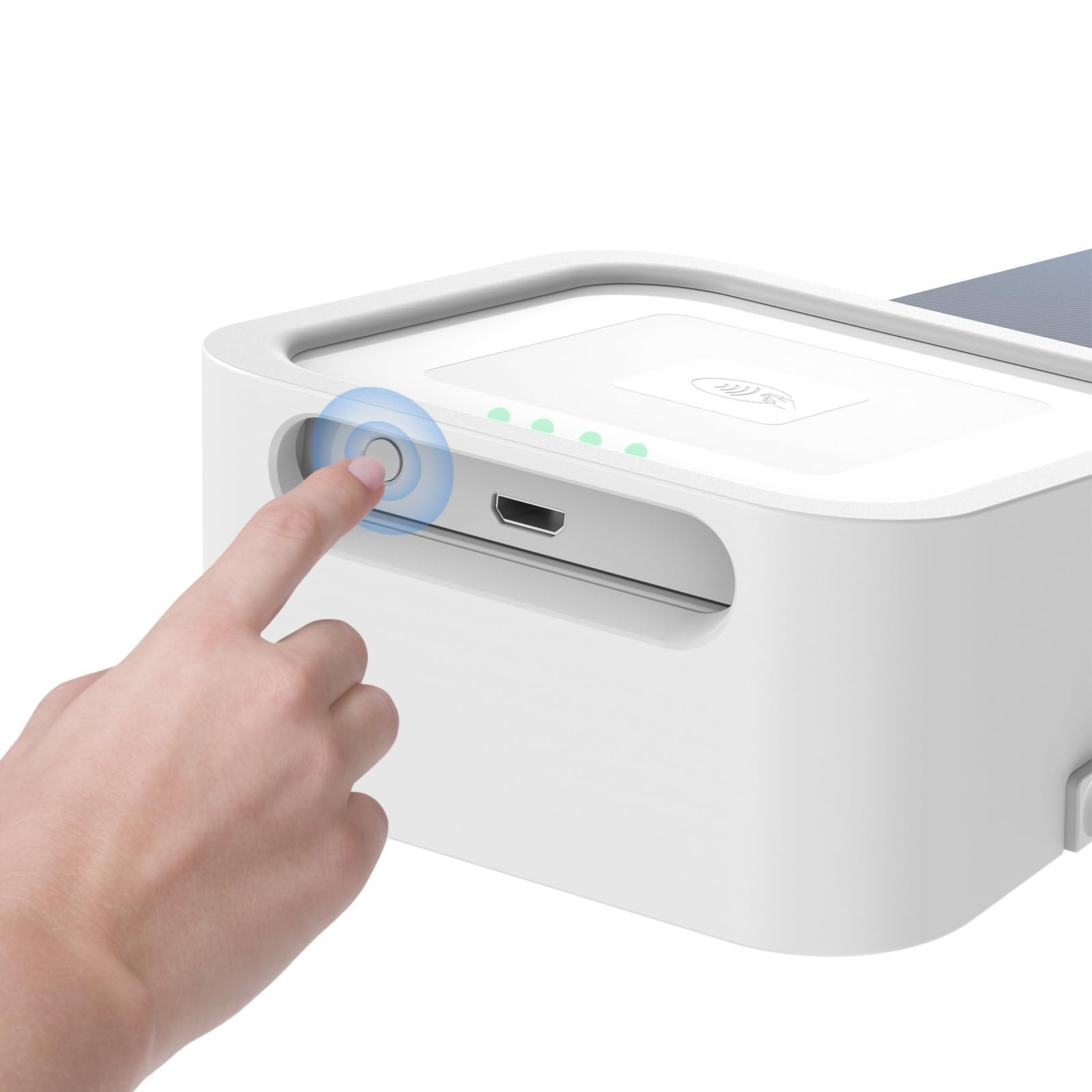 Compact Credit Card Dock for Square Reader 1st/2nd, Anti-Sleep Button, Charger I