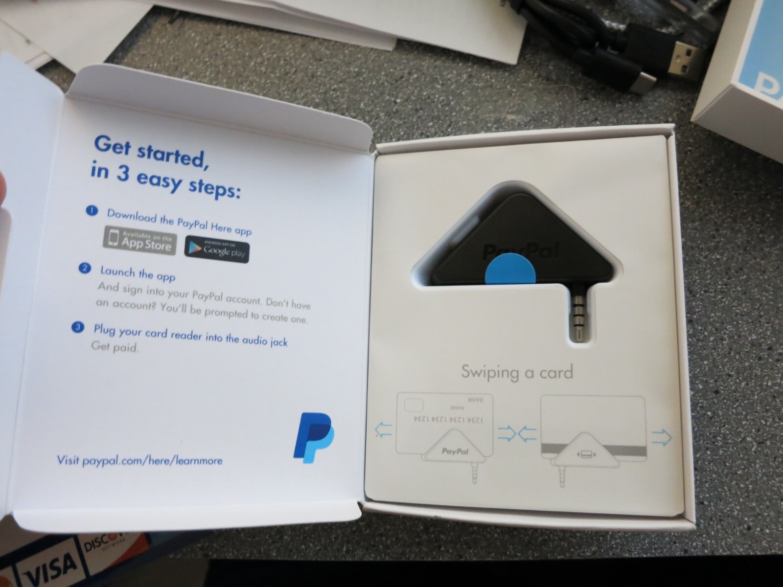 PayPal Here Mobile Credit Card Reader Swiper For iPhone Android Windows Devices