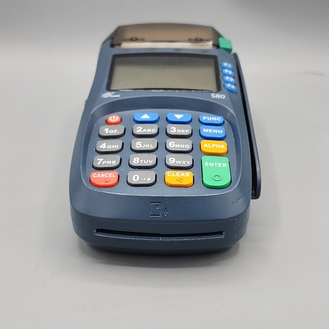 Used Pax S80 Credit Card Terminal with Power Cord Reset