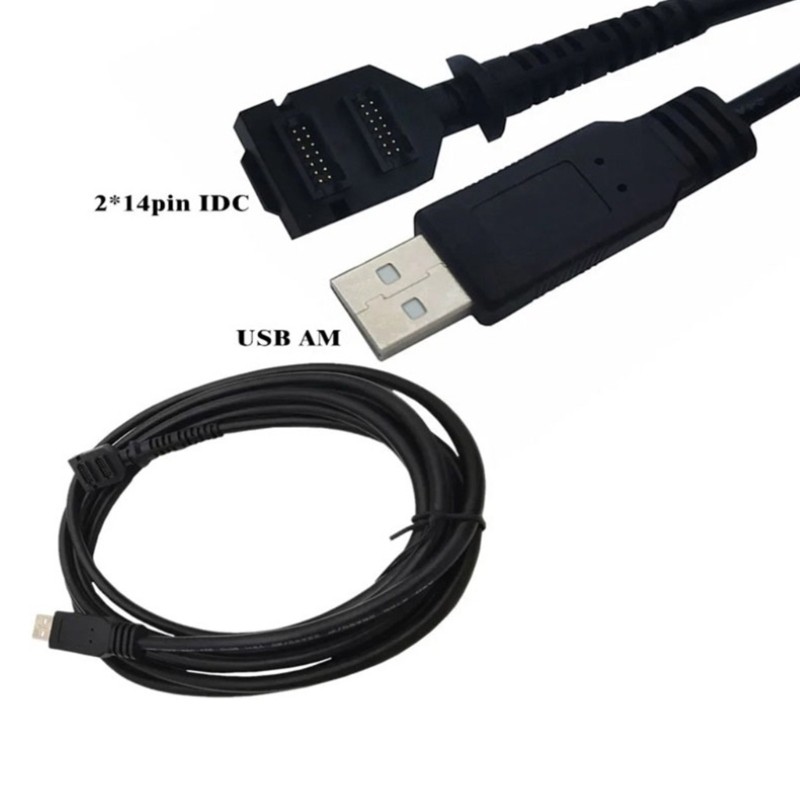 10Ft USB2.0 A Male To Double IDC 14Pin Cable For Scanners VX805 VX820