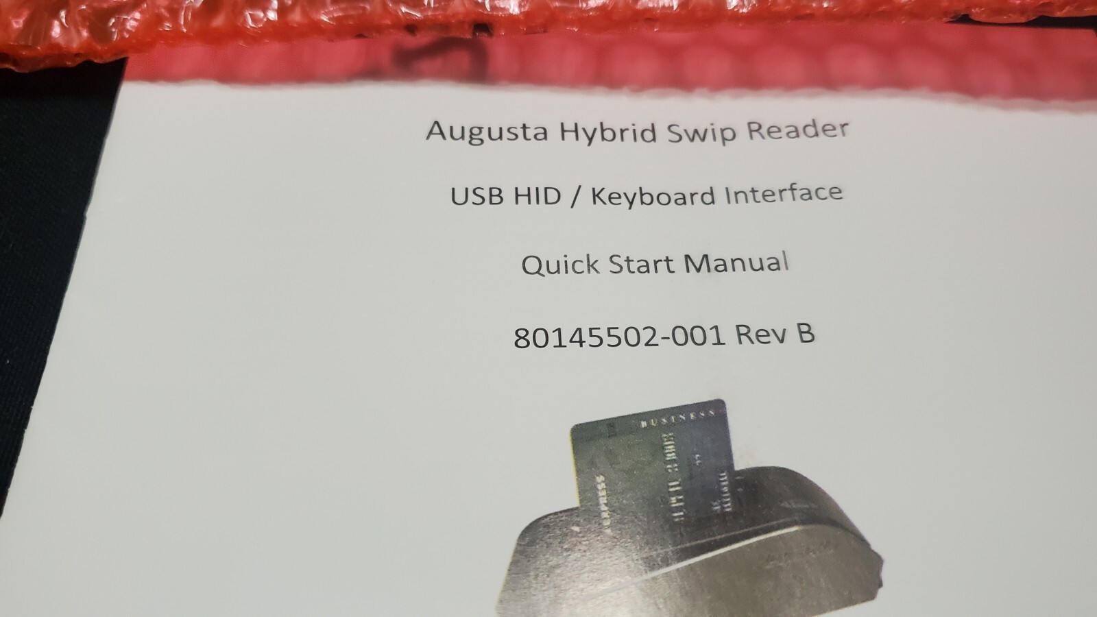 New Open Box Augusta Hybrid Swipe Reader IDTECH IDEM-251P