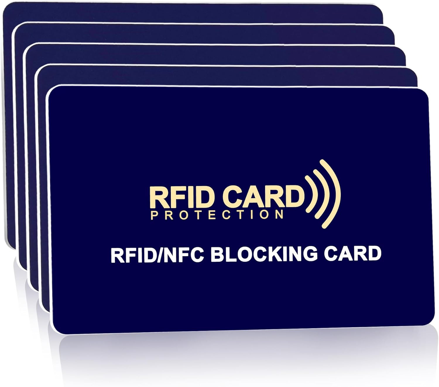 5-Pack RFID Blocking Cards | Contactless NFC/RFID Credit Card & Passport Prot…