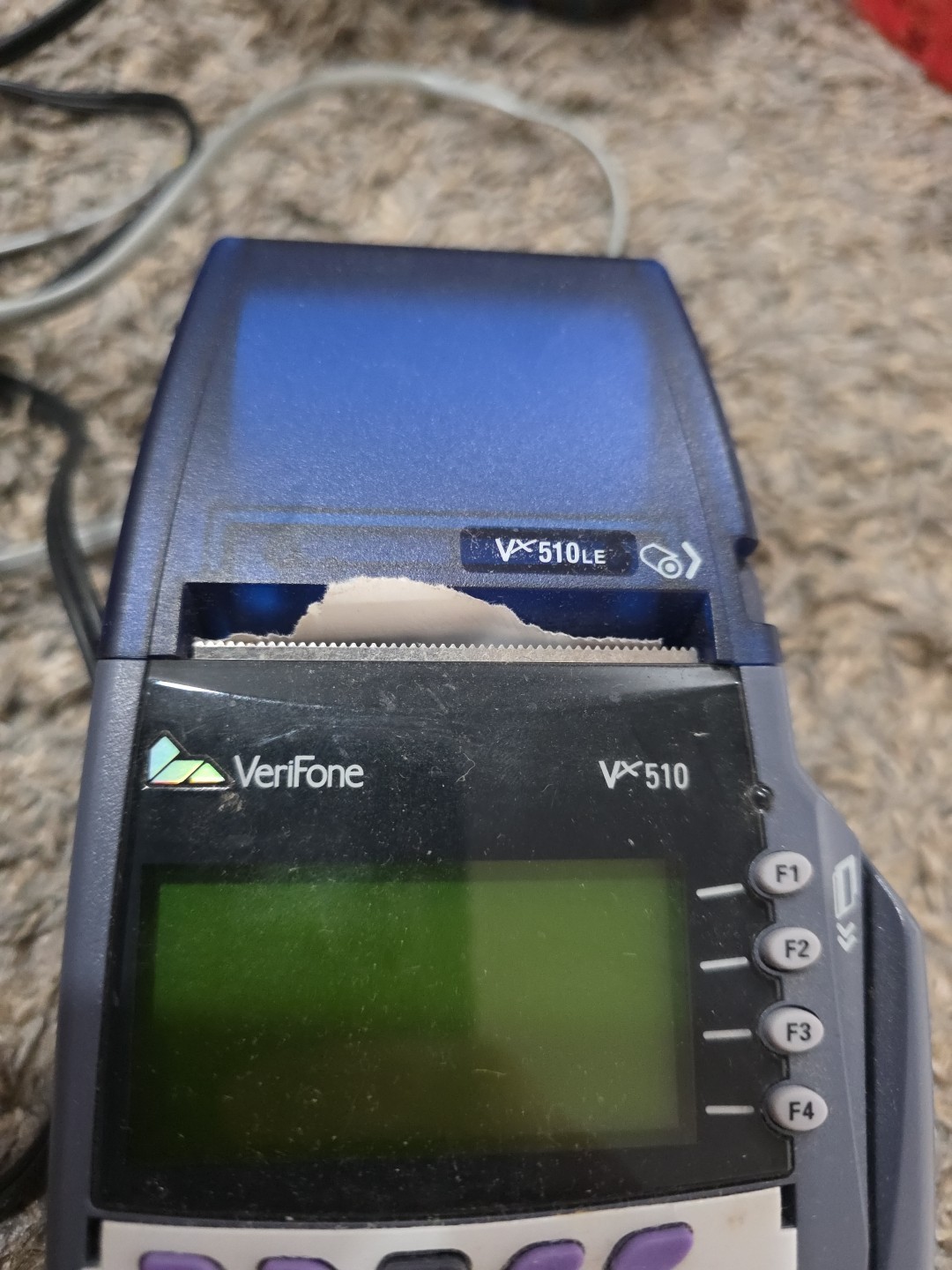 VeriFone VX510 Credit Card Reader Terminal With Power Supply