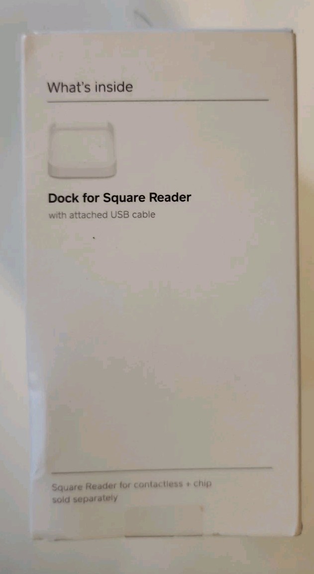 Square Reader – Dock – Complete In Original Box, New CIB.