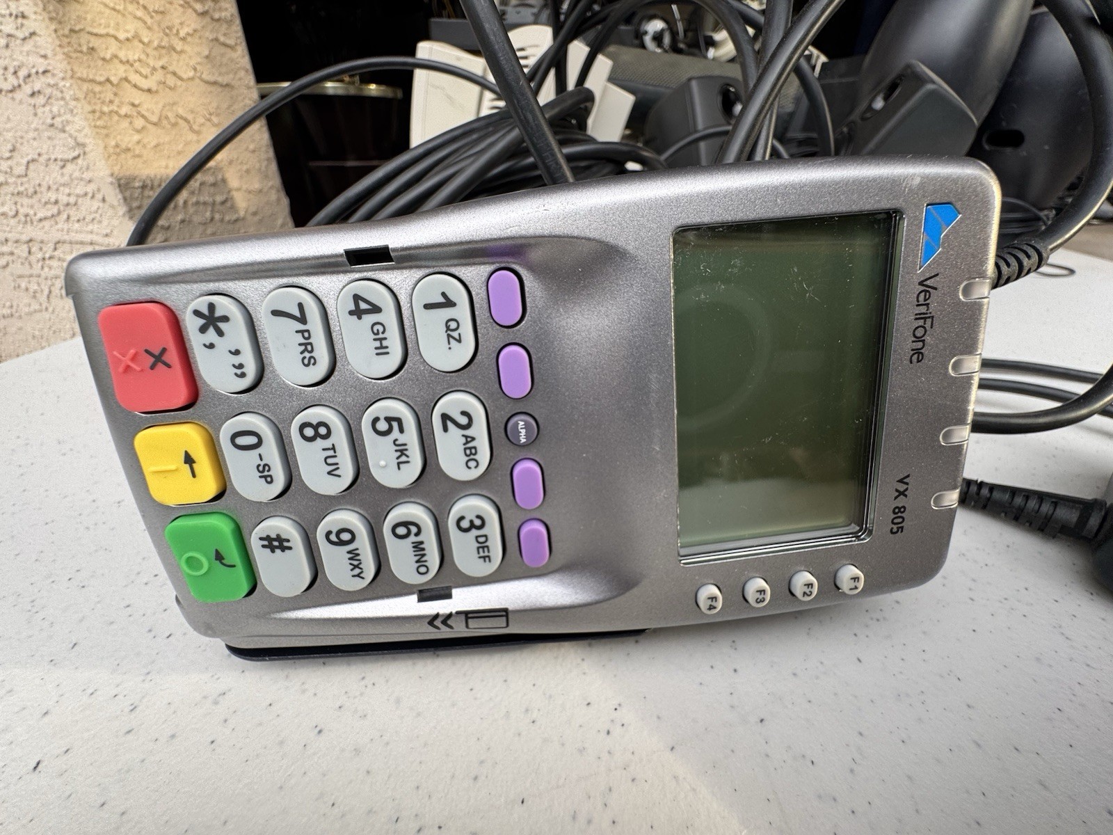 Lot of 2 Verifone VX 805 CTLS Credit Card Reader Slide & Chip Reader
