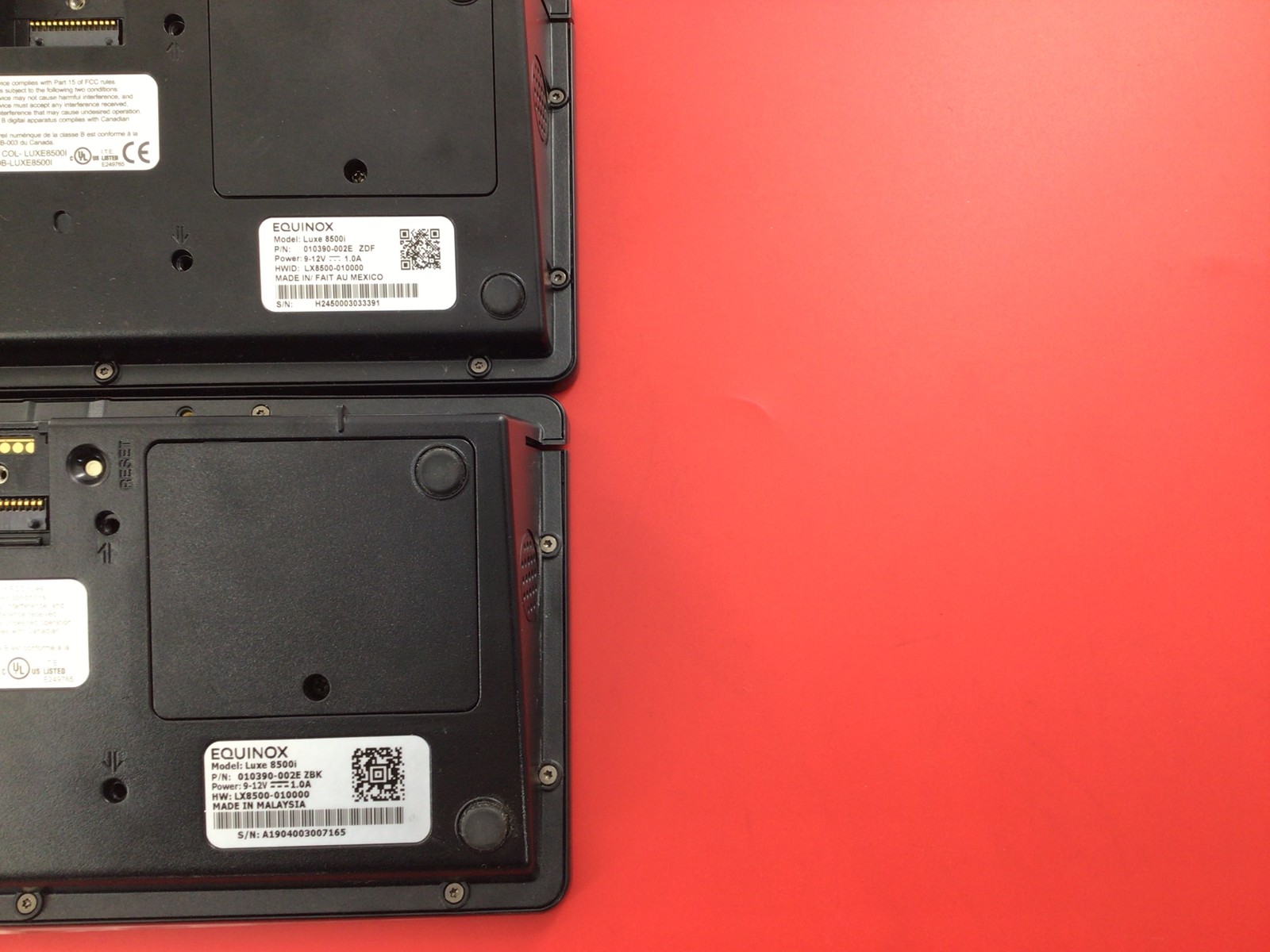 Equinox Luxe 8500i Terminal ONLY Lot of 2 ( UNTESTED/AS IS )