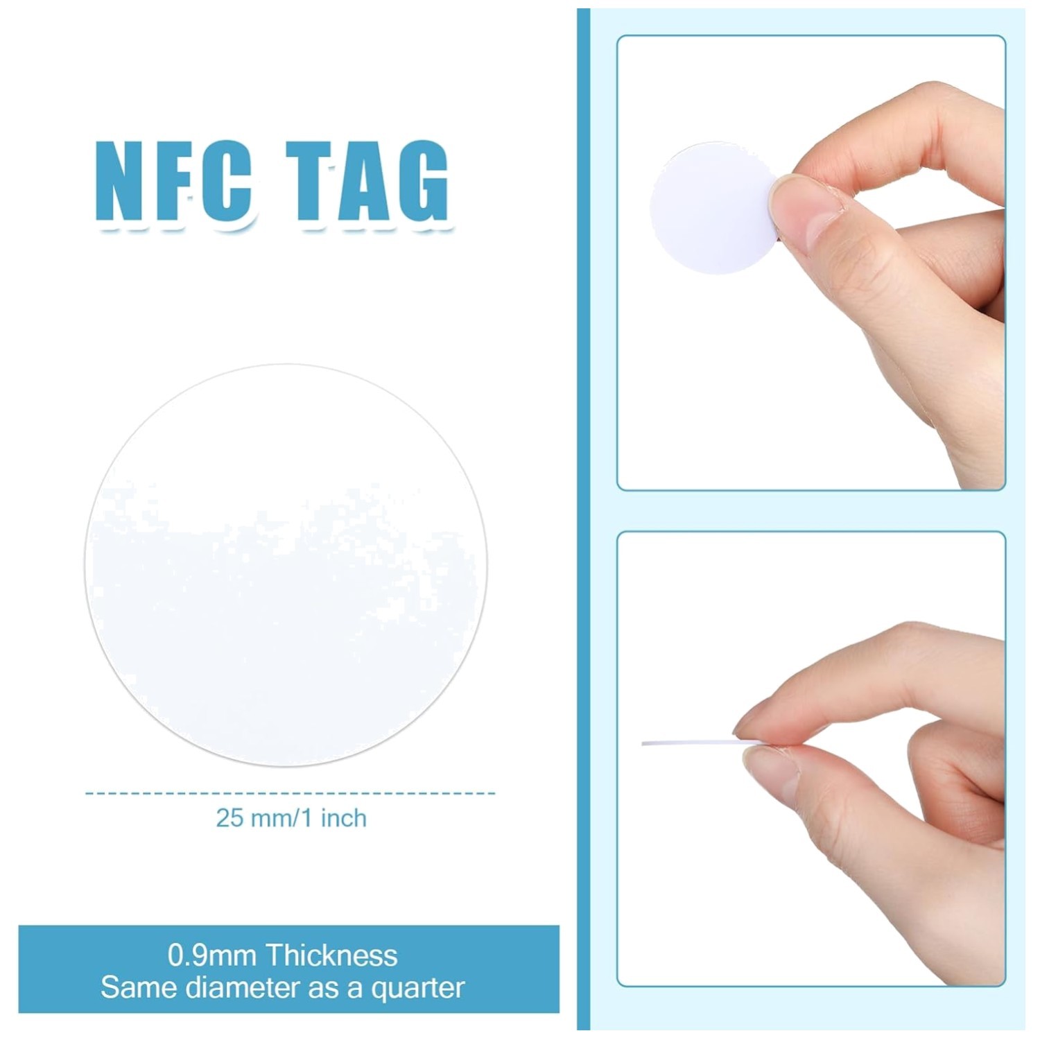 500 NFC 215 Tags Sticker Cards – Tagmo Compatible