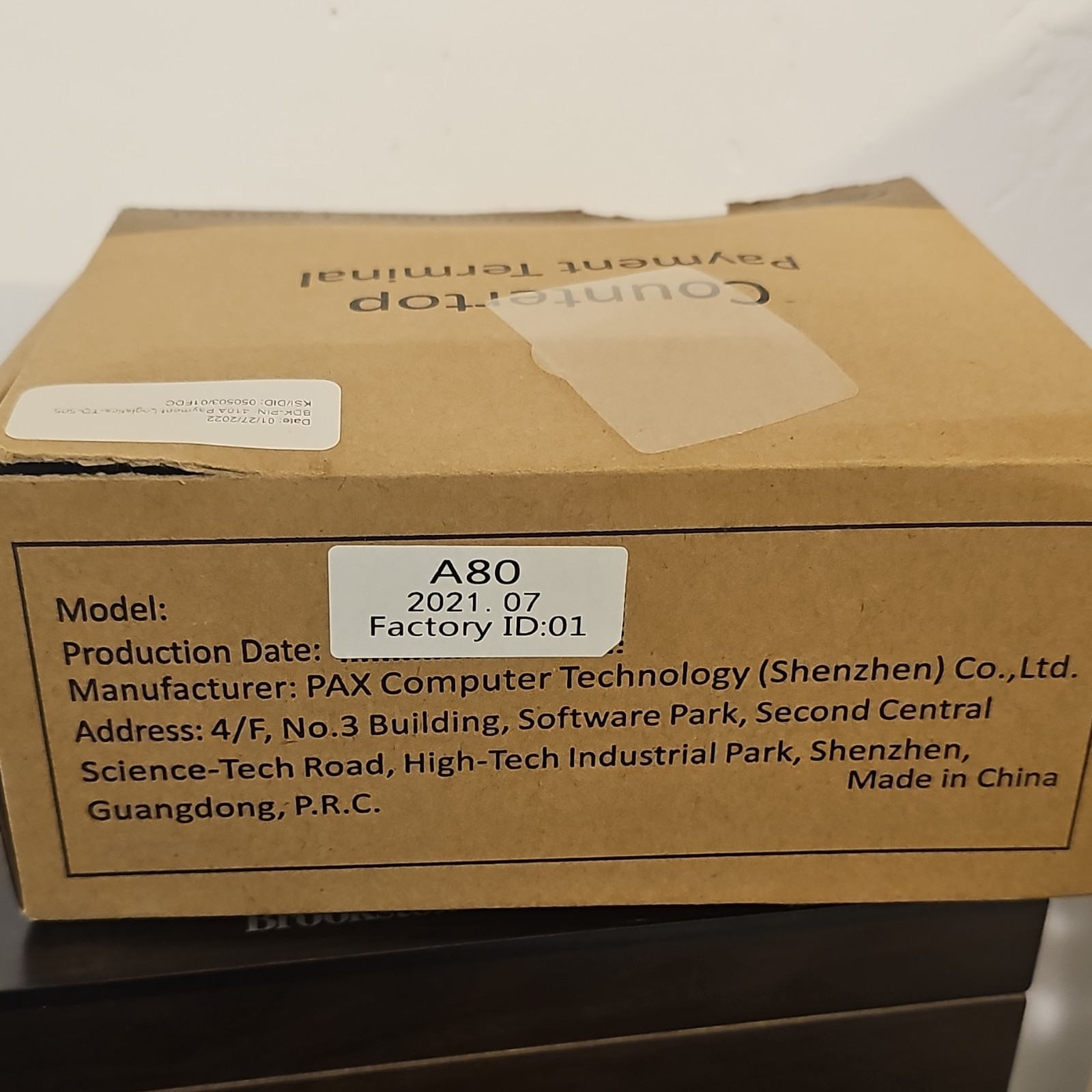 PAX S80 Wired Credit Card Terminal Countertop Payment Reader Model S80