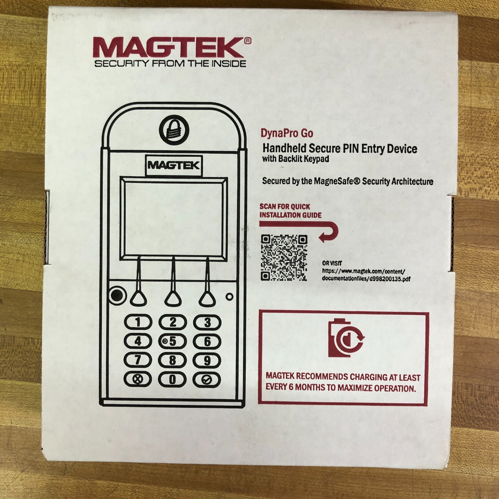 MAGTEK DynaPro GO PCI SIGCAP WIRELESS 30056216 HANDHELD SECURE PIN ENTRY DEVICE