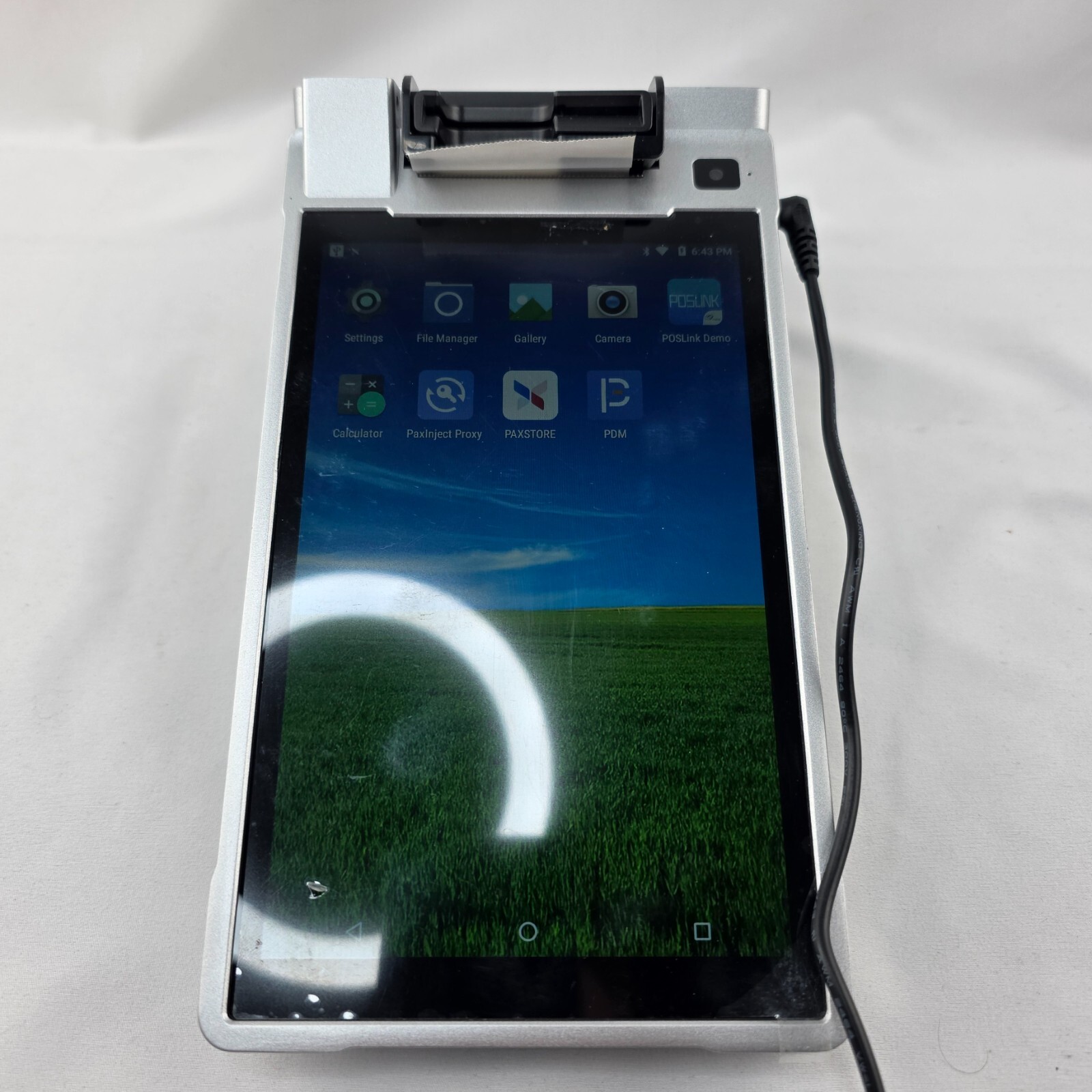 PAX E600 Integrated Smart Terminal P/N E600-A1100-0321-101-EA ~ Black & Silver