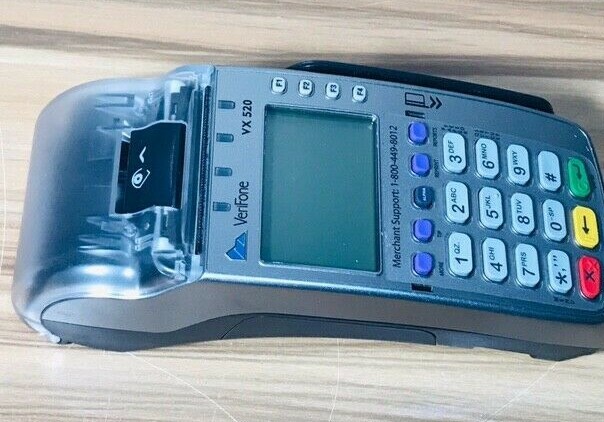 VERIFONE VX520 KEYPAD TERMINAL W/ACCESSORIES–TESTED(READ THE FULL DESCRIPTION)