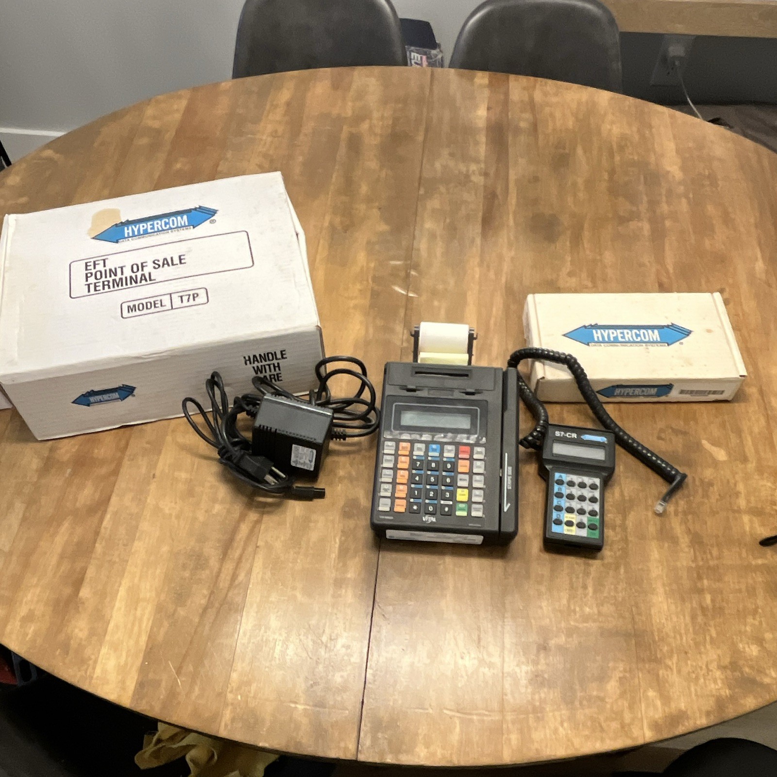 HYPERCOM T7P Credit Card Machine And HYPERCOM S7-CR Pin Pad For Parts