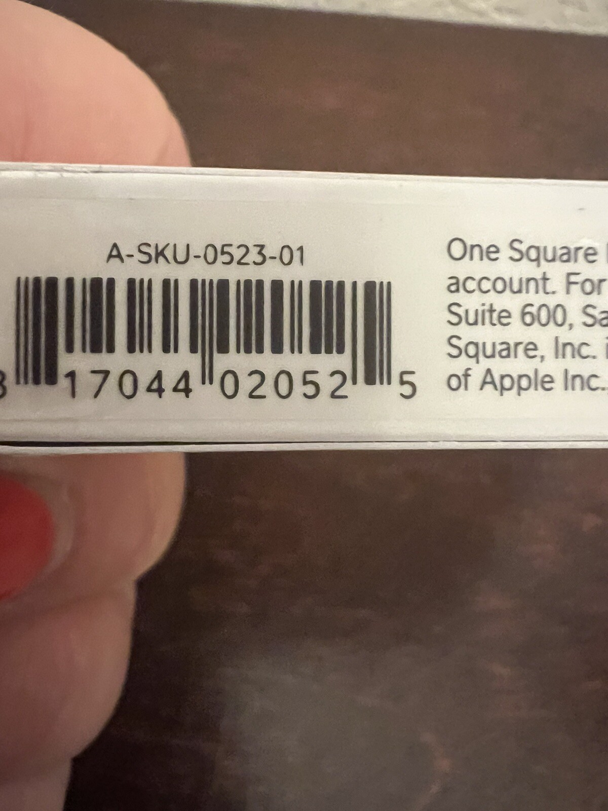 Square A-SKU-0523-02 Reader For Magstripe Lightning Connector BRAND NEW Sealed