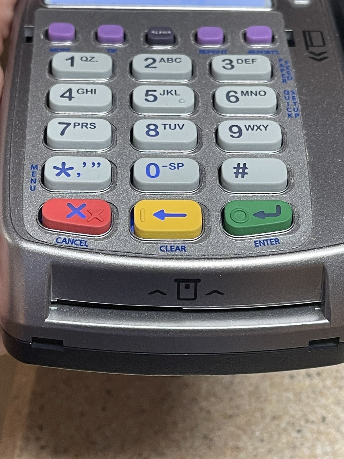 Verifone VX 520 Credit Card Reader Terminal M252-653-AD-NAA-3 Preowned