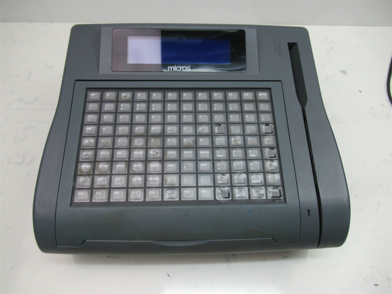 Micros Point of Sale POS Terminal Keyboard Workstation 4 Credit Card 400700-001