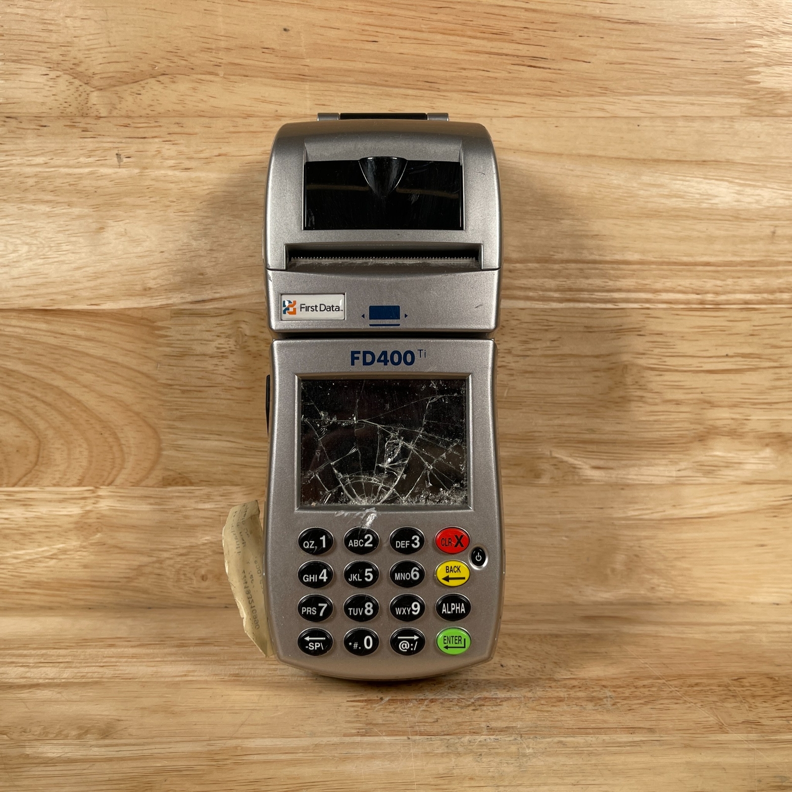 First Data FD400Ti Wireless Touchscreen Display Credit Card Reader – For Parts
