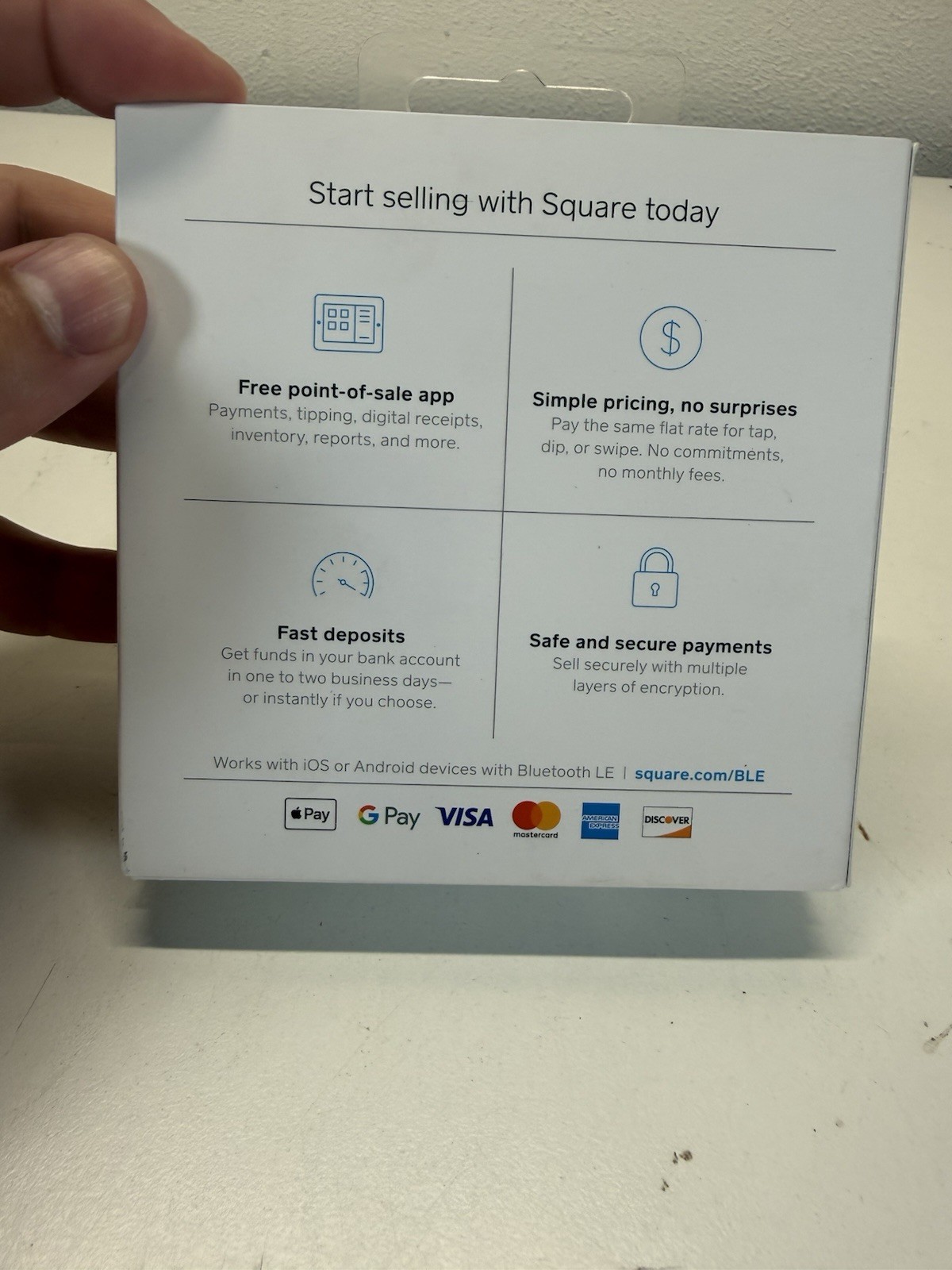 Square Reader for contactless and chip (2nd generation) – White