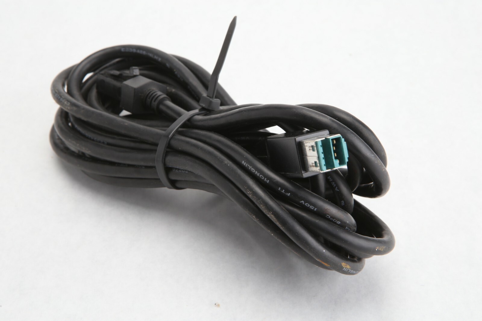 Equinox Hypercom L5300 Cyb 810349-003 USB Powered 12 v Cable 15 Ft Black READ