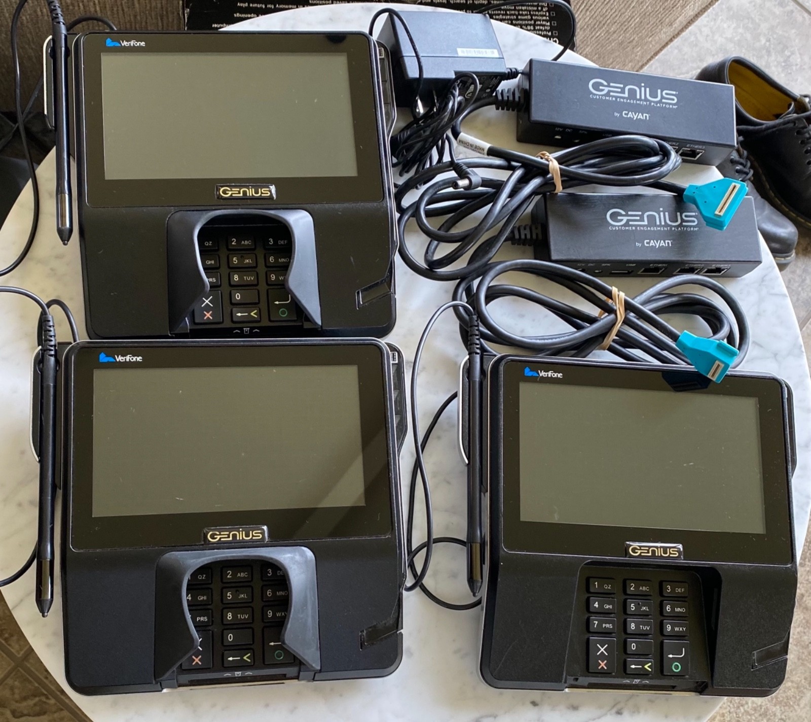 Lot 3 Verifone MX 925CTLS POS Credit Card Payment Terminal w/Stylus PLS READ