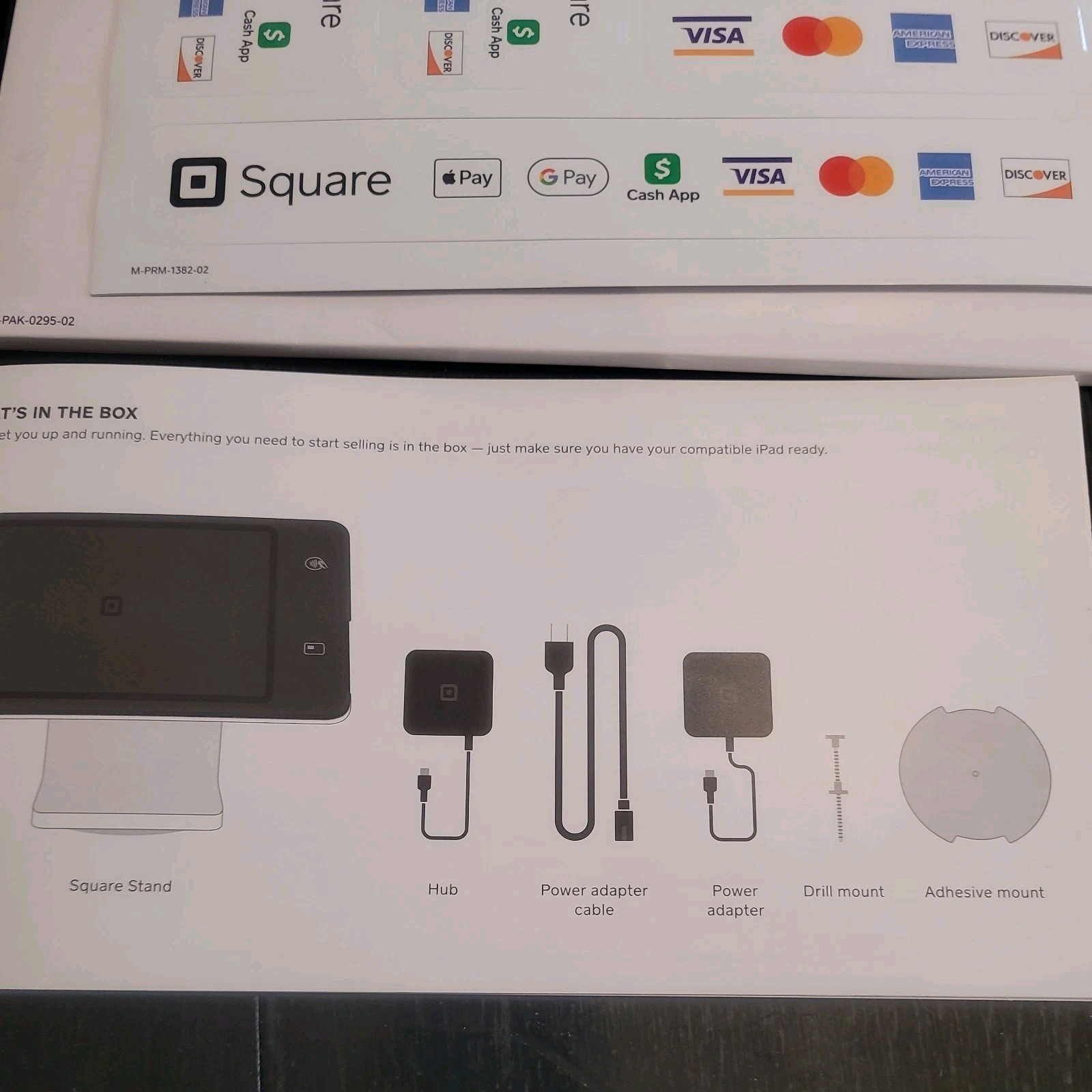 Used Square Pos Credit Card Reader Contactless Terminal iPad Stand