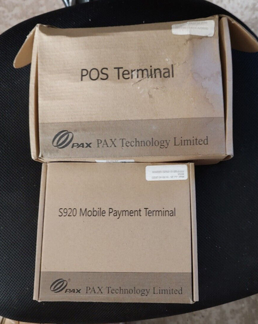 Lot 2 NEW PAX S920 & 1 S80 Mobile POS Credit Card Terminals Bluetooth Wireless