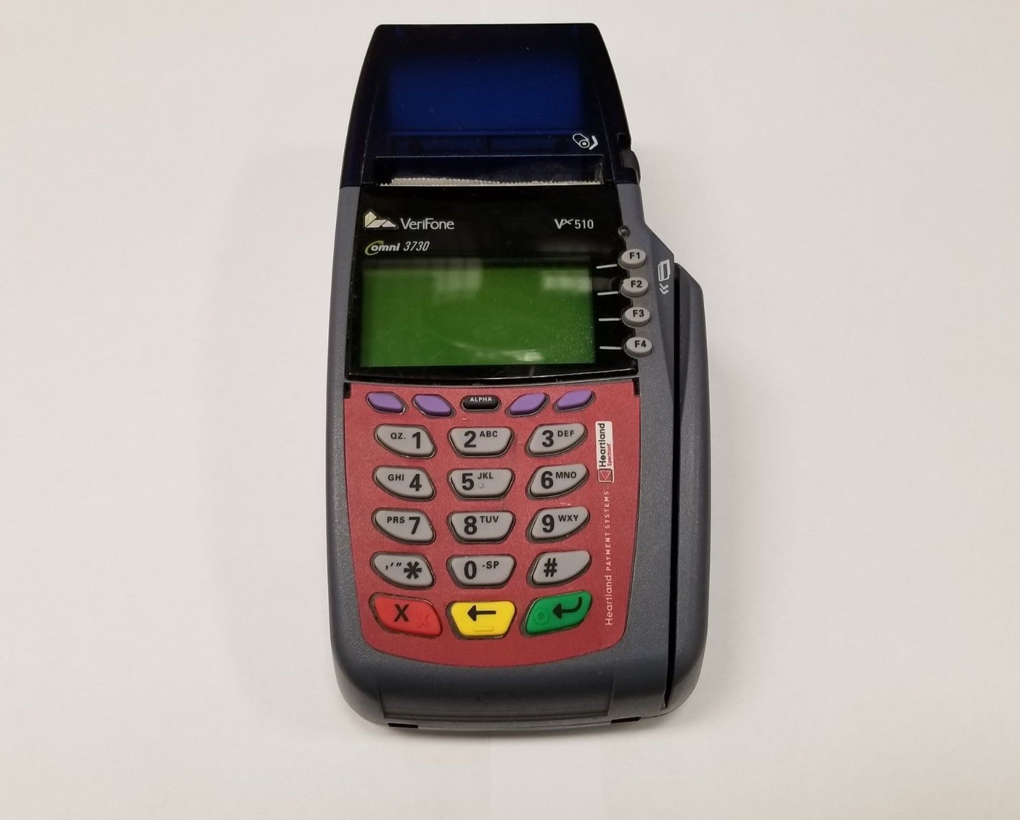 Verifone VX510 Omni 3730 POS Credit Card Reader Printer Terminal (TESTED)