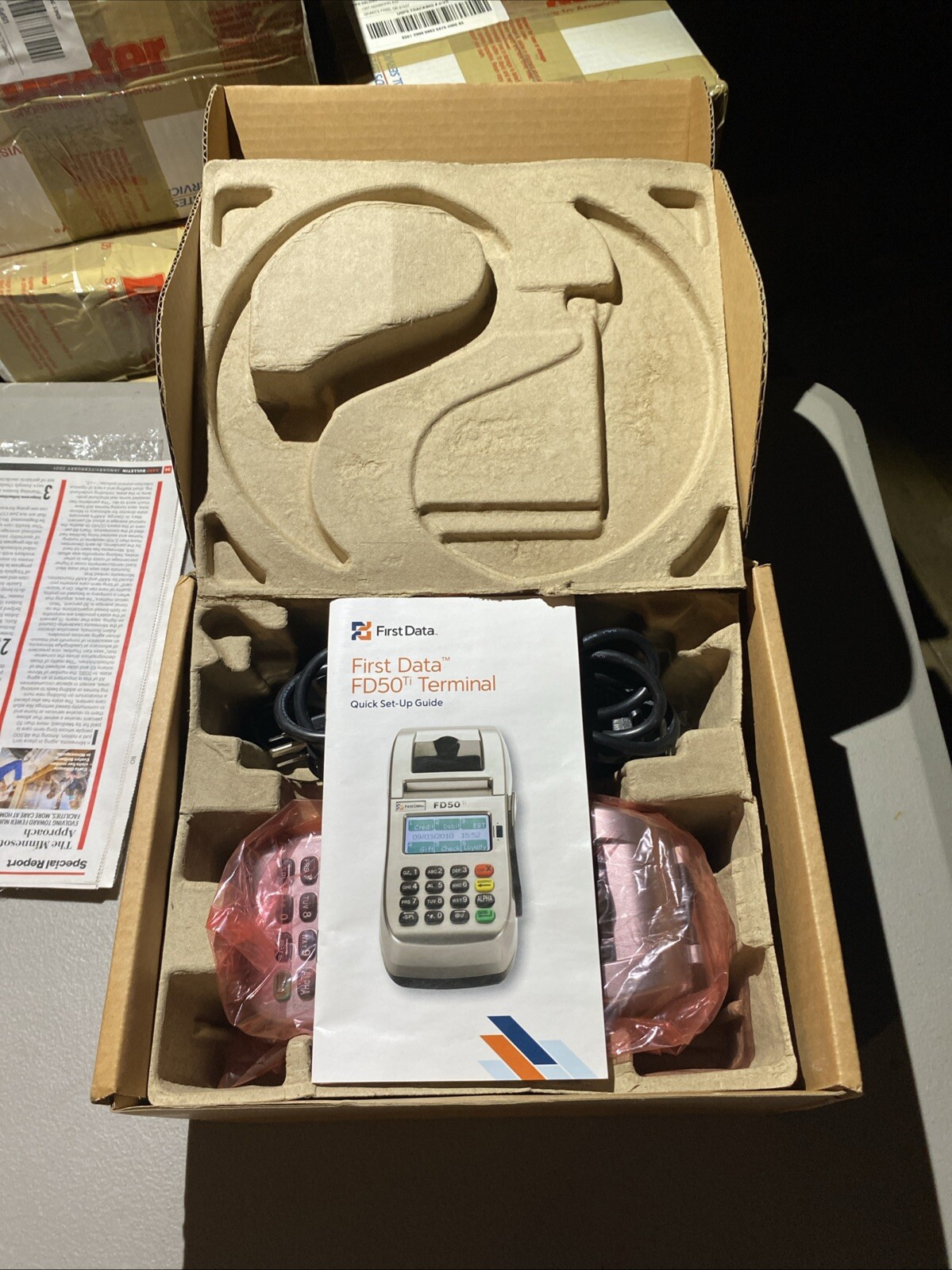 NEW In Box First Data FD50 Credit Card Terminal
