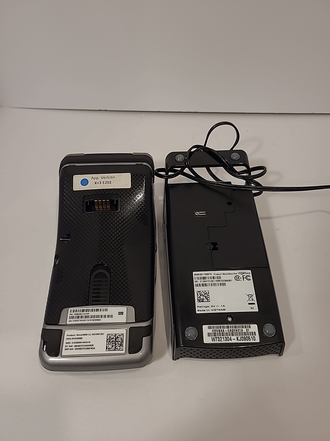 Ingenico Move/5000 Payment Credit Card/Debit/ Terminal W/ Tap 4G/WiFi/BT