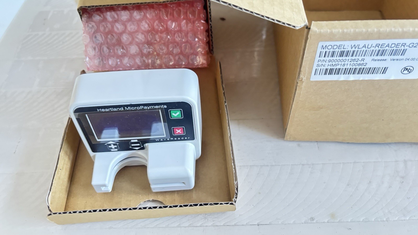 Heartland MicroPayments WaveReade WLAU-READER G2 Card Reader 9000001262-R NEW