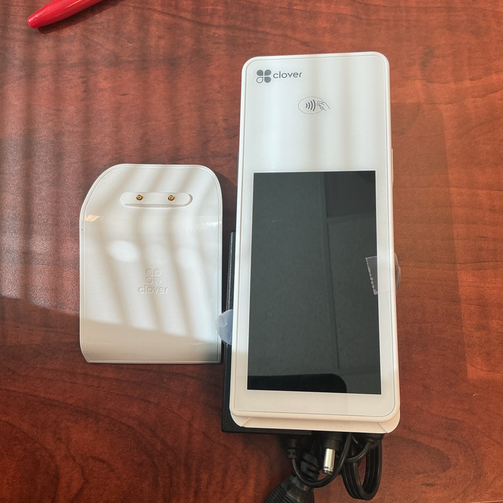 Clover Flex Demo POS Terminal W/ Charger & Charging Base – Battery Issue