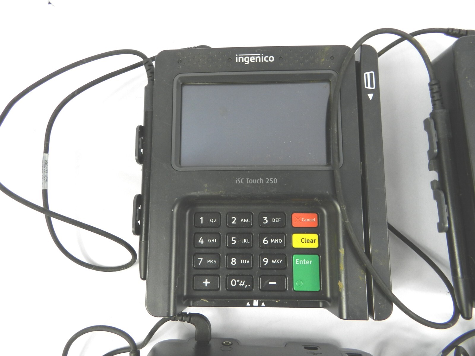 LOT (5) Ingenico ISC250-V4 iSC Touch 250 Card Readers w 5 Pens Black WORKS C321