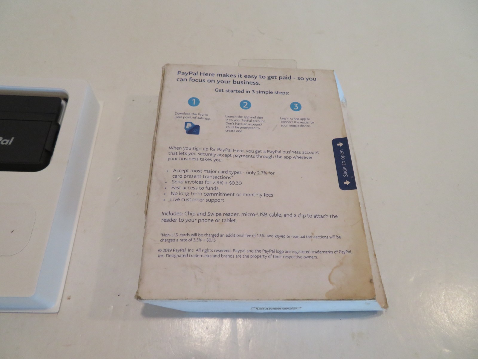 PayPal HERE Chip and Swipe Reader PN: PCSUSDCRT