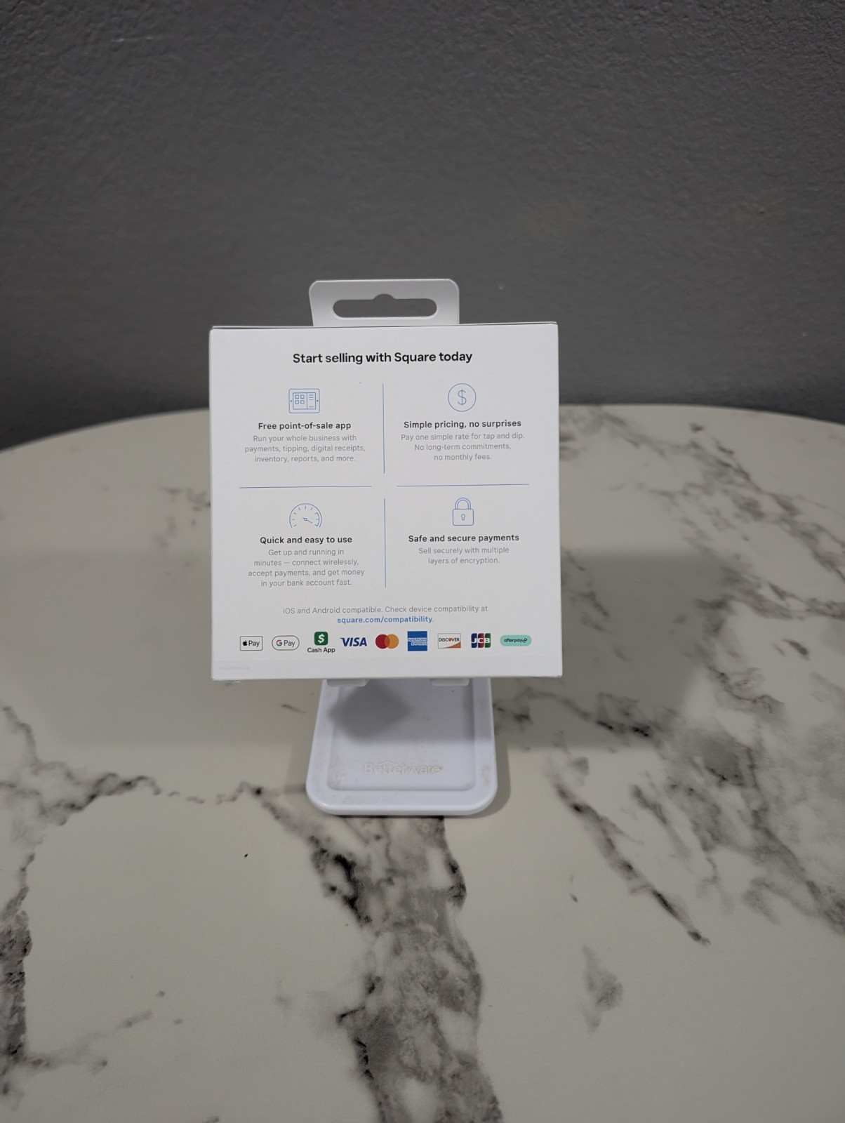 Square Contactless & Chip Reader 2nd Gen Wireless iOS/Android A-SKU-0792