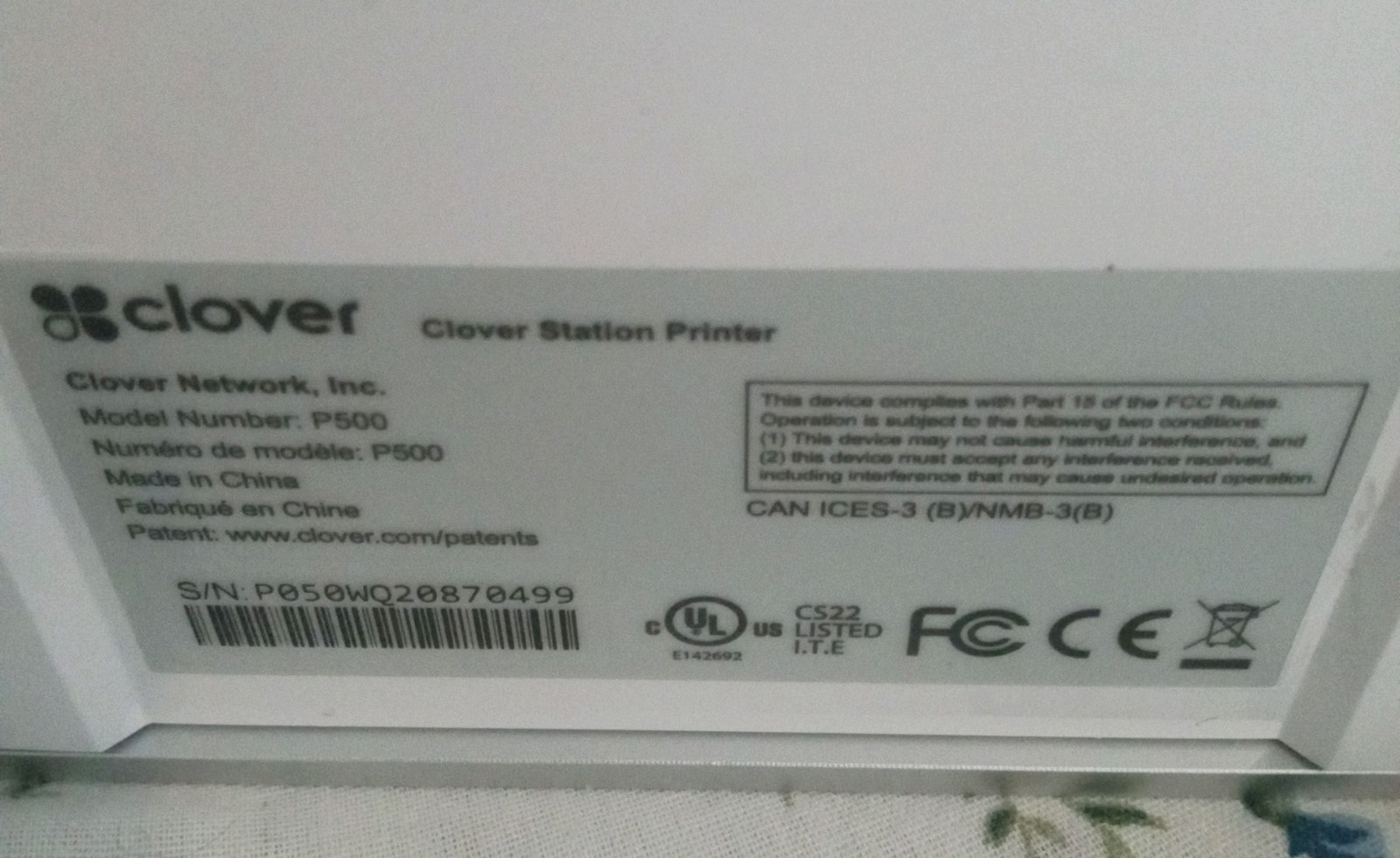 Clover Station PROFESSIONAL Accept Credit Cards Store/Restaurant