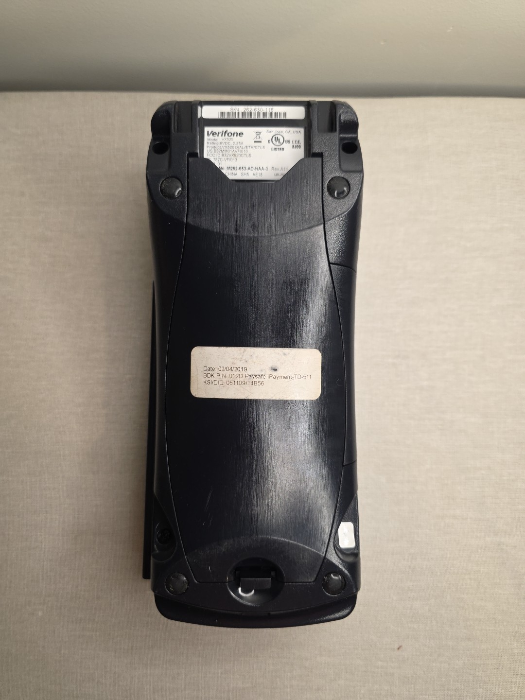 VeriFone VX 520 VX520 EMV Credit Card Machine – Untested – NO Power Cord