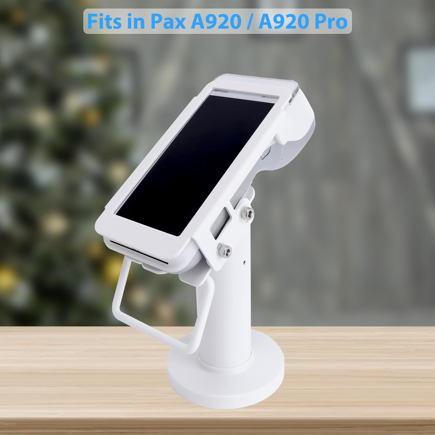 POS Terminal Stand for Pax A920/A920 Pro Credit Card Machine Stand, 7″ Tall Tilt