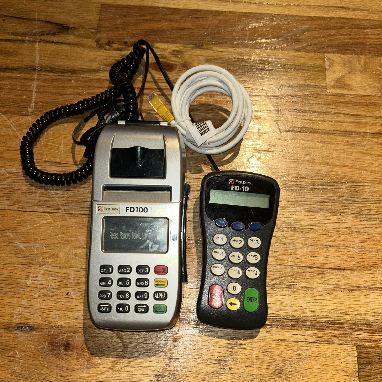 First Data FD100ti Credit Card Machine FD-10 Not Tested No Power Cord Never Used