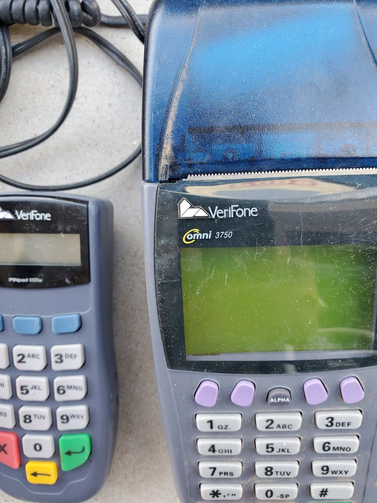 Set of 4 – Verifone Omni 3750 & 1 BofA Credit Card Processing Terminals