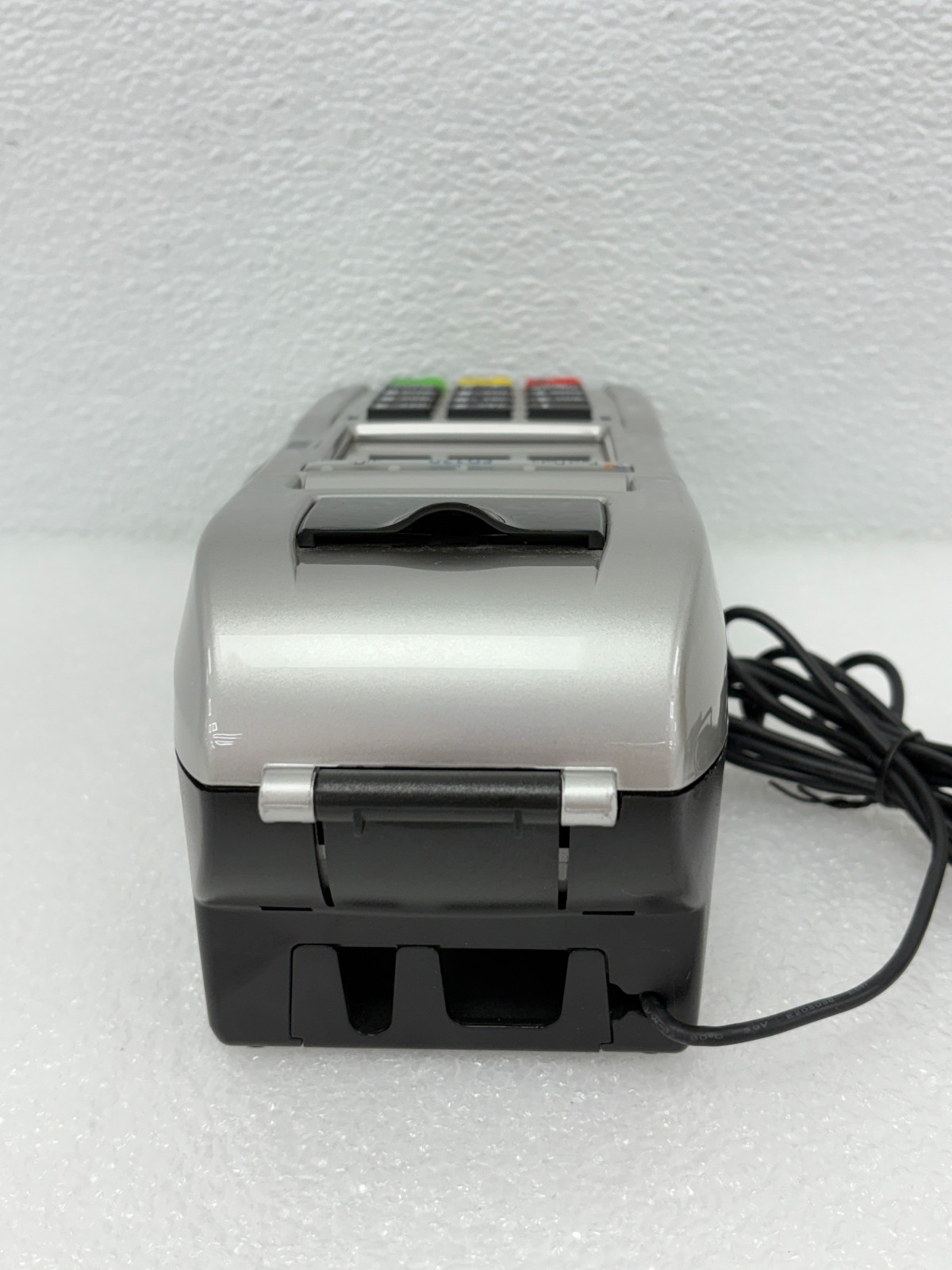 Pre Owned | First Data FD130 POS Credit Card Terminal with Power Adapter -Silver