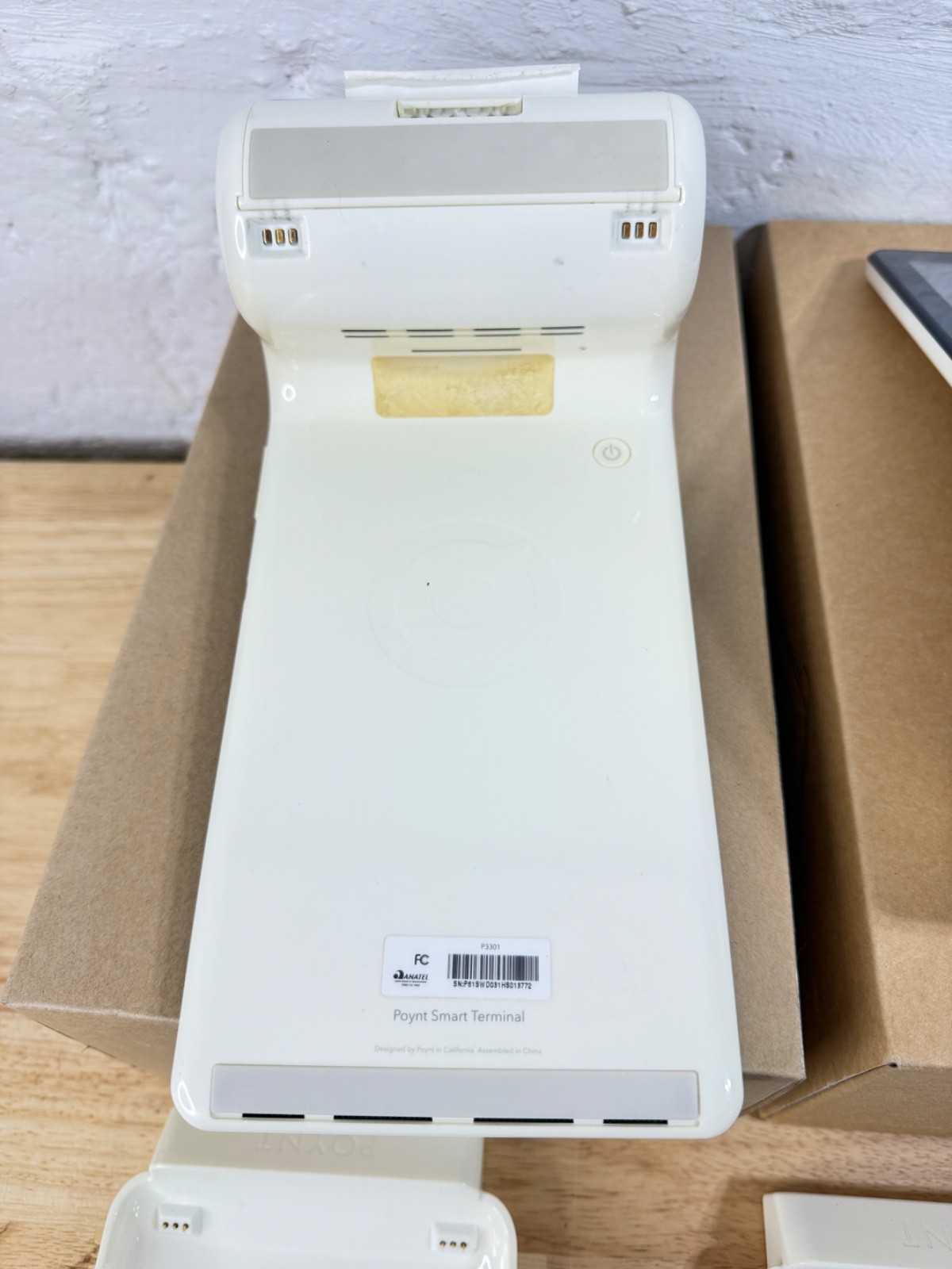 Lot of 2 Poynt P3301 Smart Terminals Wireless Credit Card Readers w Accessories