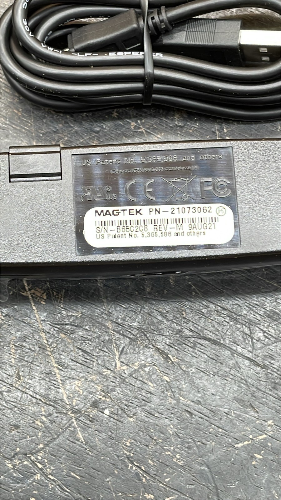 MagTek 21073062 Magnetic Stripe Card Reader Swipe Credit Card Reader Lot of 2