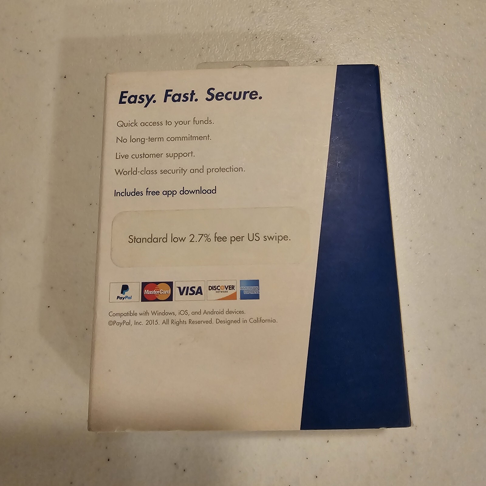 PayPal Mobile Card Reader BRAND NEW Compatible W/IPhone,Android, Windows Devices