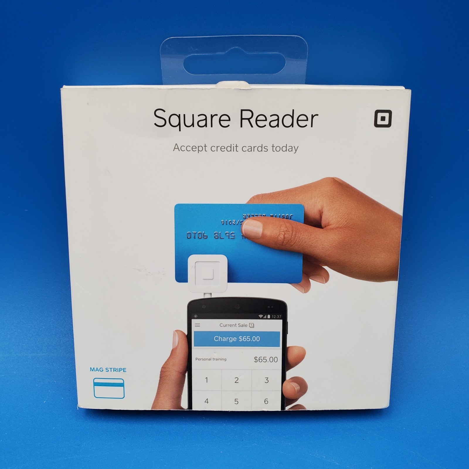 Square Card Reader For Magstripe with 3.5mm Aux Jack (A-PKG-0157) New in Box