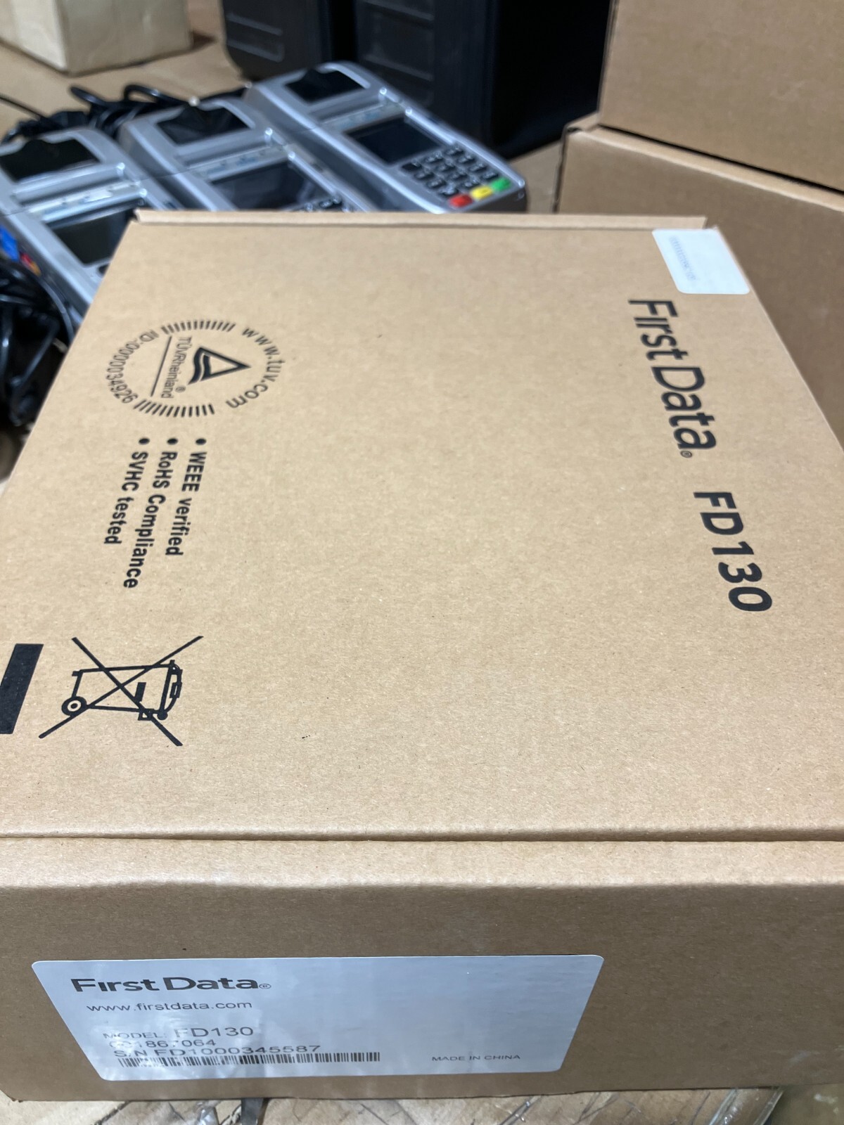 First Data FD130 Credit Card Terminal Set with FD35 Pin Pad