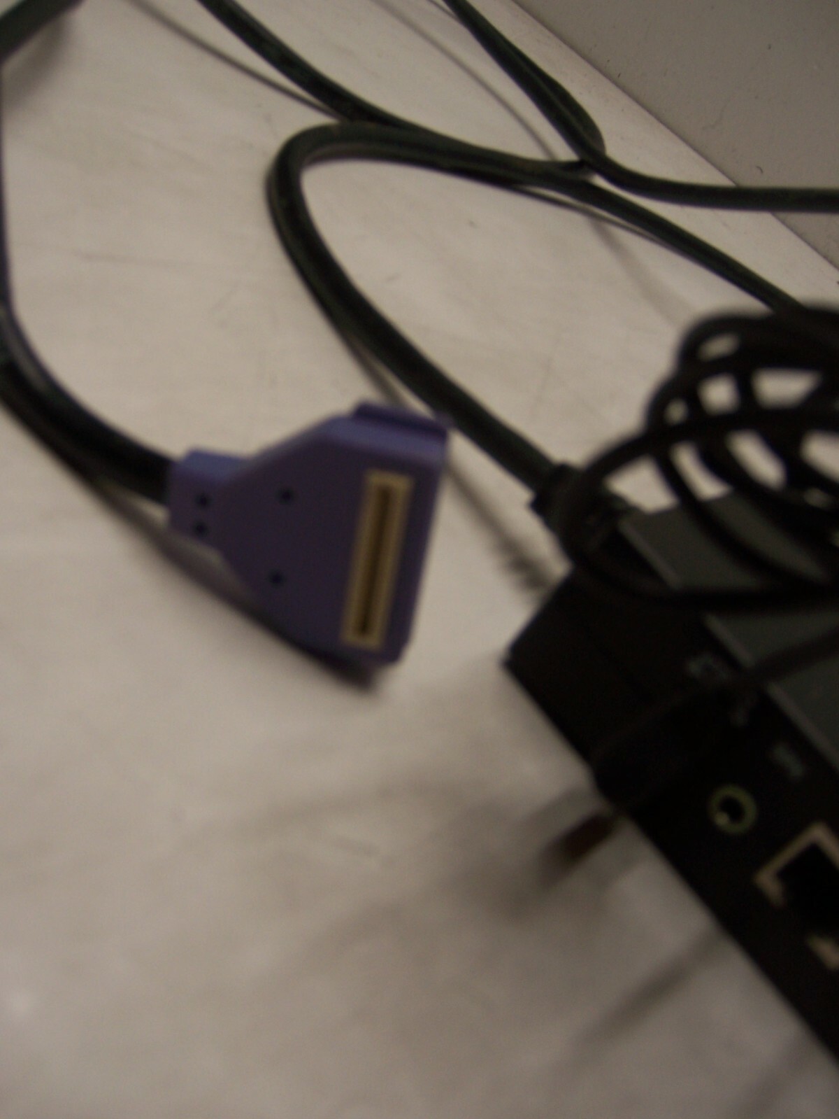 24173-02-R Verifone Purple Multiport Ethernet Switch Cable with AC Adapter (M1)