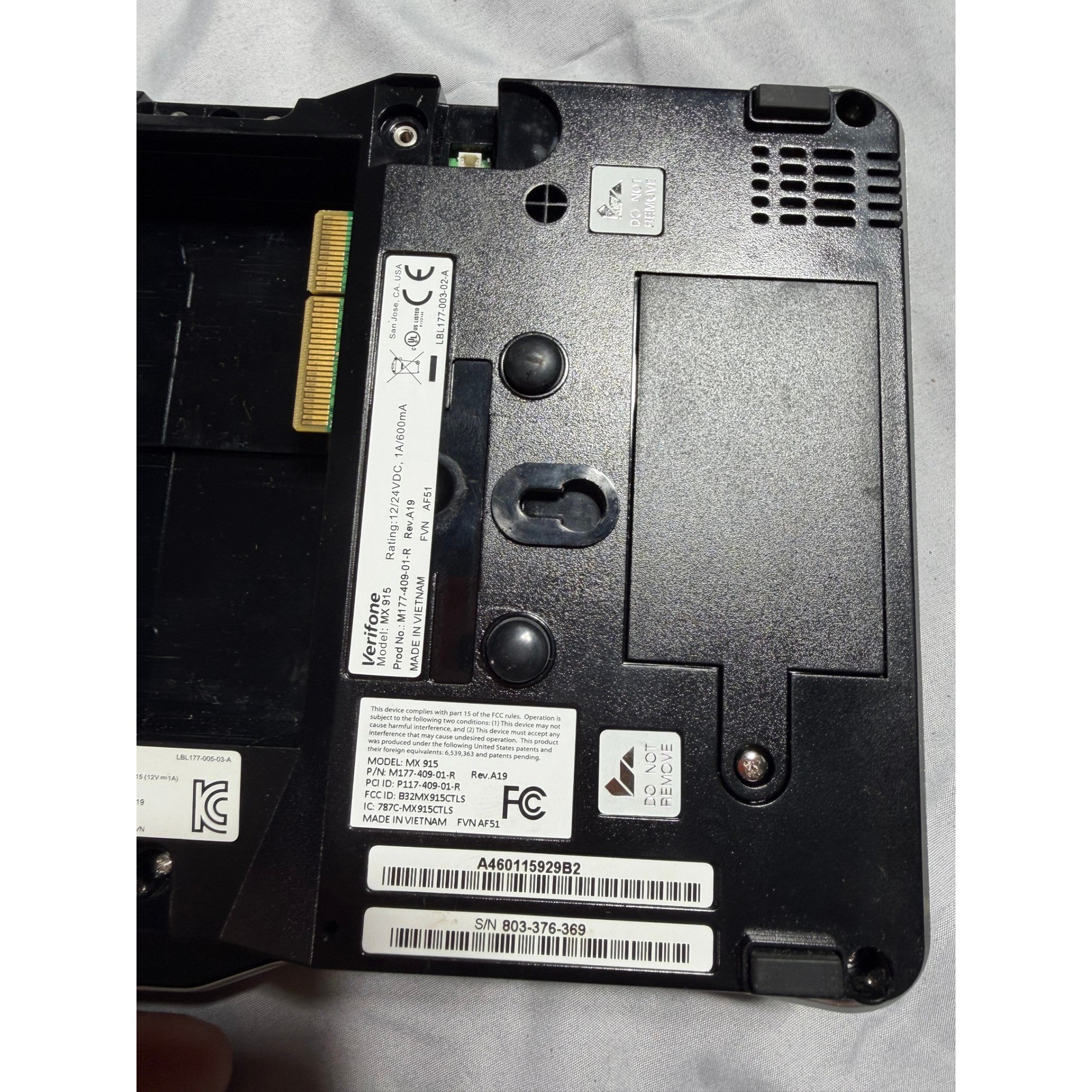 Verifone MX 915 Credit Card Terminal POS System M177-409-01-R Lot of 5 Black
